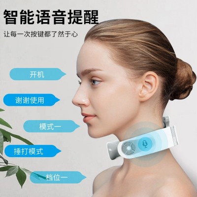 颈椎按摩器电动便携智能脉冲护颈脖子肩颈理疗热敷神器劲椎按摩仪图3