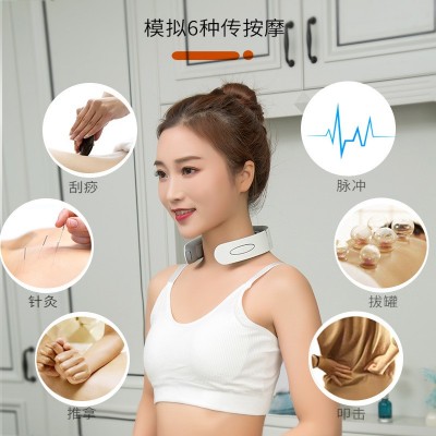 颈椎按摩器颈部按摩仪按摩器脉冲颈椎理疗仪肩部颈椎按摩仪呼吸灯图2