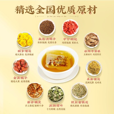 爆款菊花决明子枸杞橘皮茶北京同仁堂内廷上用独立包装160g/盒图3