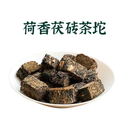 湖南特产茶叶 安化黑茶散装金花茯砖茶天尖茶千两茶荷香茯茶 100克图4