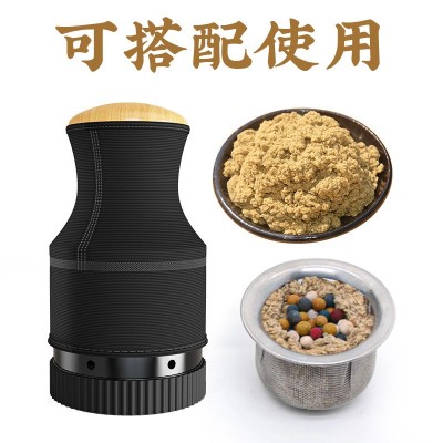 砭石艾灸罐艾灸盒推灸罐珍珠灸艾灸套盒温灸器具美容院灸 罐帝王罐图3