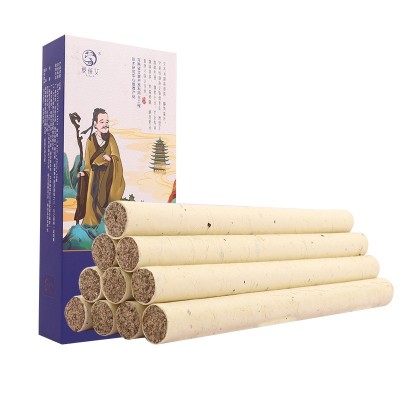 石磨艾条仓术艾条家用艾灸条熏香室内空气仓术艾草成分艾条艾柱厂图5