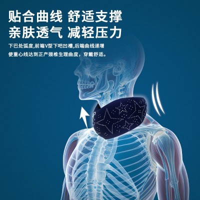 围脖颈托护颈脖套颈椎脖套脖子矫正器防低头神器脖前倾固定 支撑器图3