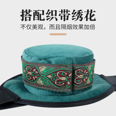 新款艾灸盒布套全身通用钢盒铜盒滤烟器具随身灸单联多联布 套批发图3