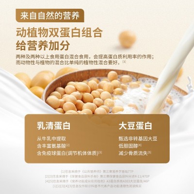 白云山动物植物大豆乳清蛋白质粉敬修堂高钙益生菌钙铁锌蛋白质粉图2