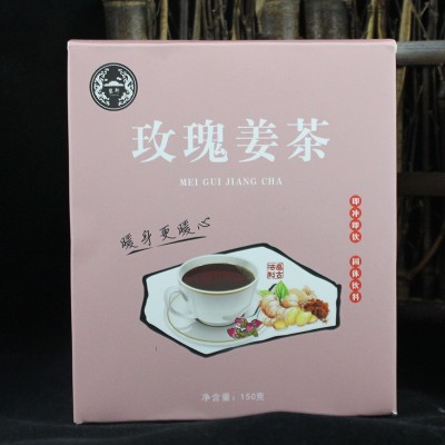 红糖玫瑰姜茶固体饮料大姨妈茶玫瑰红糖冲调速溶袋泡颗粒直播代发图3