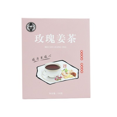 红糖玫瑰姜茶固体饮料大姨妈茶玫瑰红糖冲调速溶袋泡颗粒直播代发图4