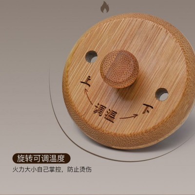 实木艾灸箱手持艾灸艾制品 腰腹肩颈艾灸灸馆 实木艾灸罐图3