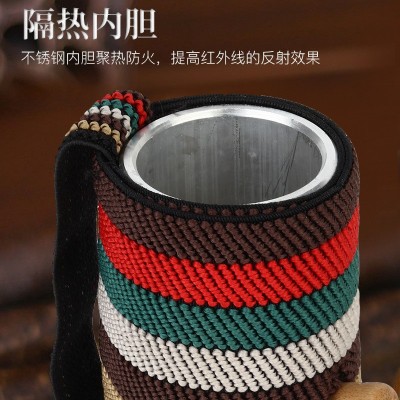 实木艾灸箱手持艾灸艾制品 腰腹肩颈艾灸灸馆 实木艾灸罐图2