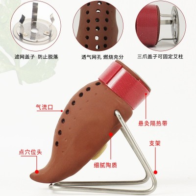 艾灸罐会阴灸器家用灸器私处坐灸仪随身灸温灸器具坐灸蒸熏仪器图2