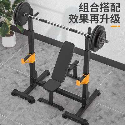 深蹲架可调节杠铃架举重床 卧推架家用健身器材套举重架哑铃凳图4