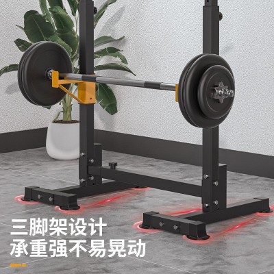 深蹲架可调节杠铃架举重床 卧推架家用健身器材套举重架哑铃凳图2