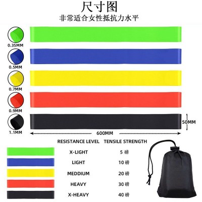 弹力带深蹲男女蜜桃臀弹力圈瑜伽拉力带运动力量训练健身带阻力带图3