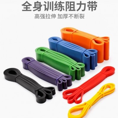 健身弹力带力量训练伸展拉力绳男阻力带练肩膀引体向上辅助带厚圈图2