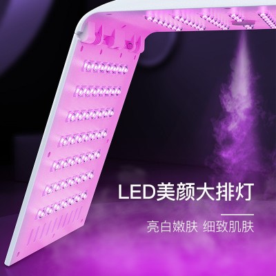 新薄款折叠光谱仪冷喷雾光子嫩肤红蓝光七彩led照脸大排灯美容院图3