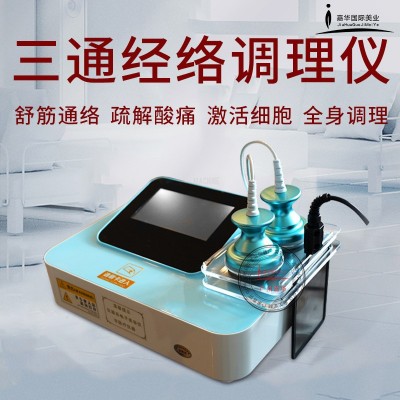 招财猫三通大师经络仪dds微电流发热按摩灸导疏通美容院养生仪器图5