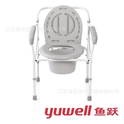 鱼跃残疾人坐便椅老人坐便器移动马桶孕妇家用坐便凳折叠H029B图5