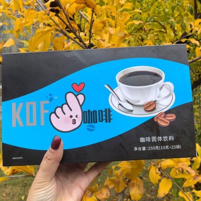现货微商小红书同款KOF咖啡升级加强版黑咖啡固体饮料批发代发图2
