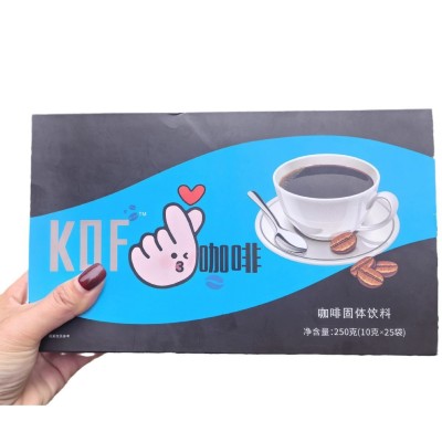 现货微商小红书同款KOF咖啡升级加强版黑咖啡固体饮料批发代发图5