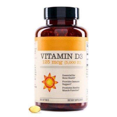 跨境热销源厂现货 维生素D3软胶囊 Vitamin D3 5000iu (125 mcg)图5