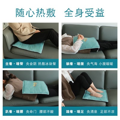 蕲艾坐垫艾草艾绒电加热敷蒲团臀部毯坐灸养生图3