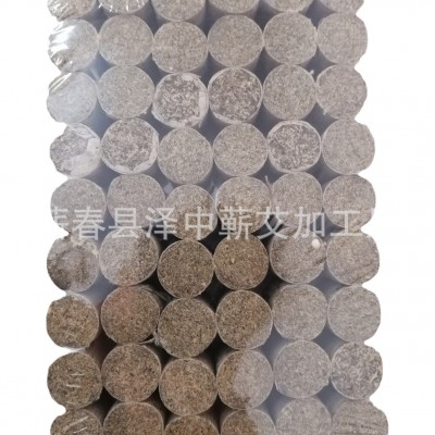 蕲艾柱 湖北蕲春石臼艾柱五年陈54粒 手工桑皮纸石磨艾柱艾条5年图5