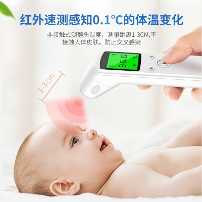 红外线额温枪婴幼儿电子体温枪家用宝宝测温仪人体耳温枪现货批发图2