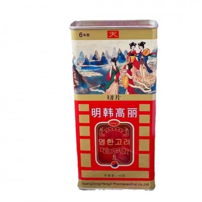 明韩高丽40克切片装天字铁盒高丽红参片大片正品药店同款送礼佳品图4