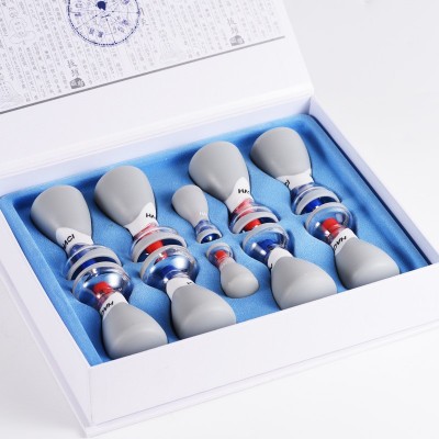 哈慈五行负压罐拔罐器家用针灸银质版10只装正品五行针图3