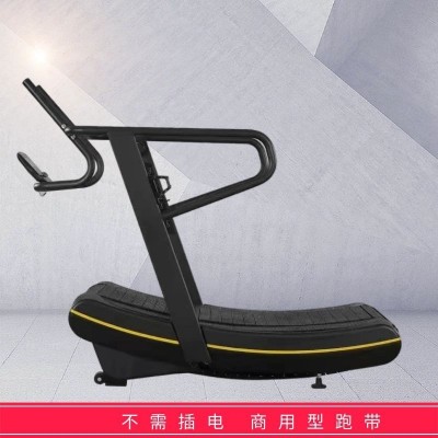 健身房体校训练用无重力跑步机曲面弧形橡胶跑带商用无动力跑步机图3