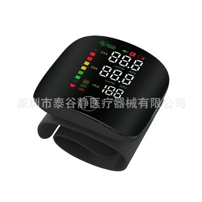 跨境现货手腕式电子血压计家用血压测量仪医用高精准智能英文大屏图4