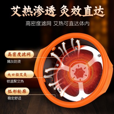 平直堂新款胸部宫廷灸艾灸盒 家用随身灸腹部全身温灸美容院灸具图2