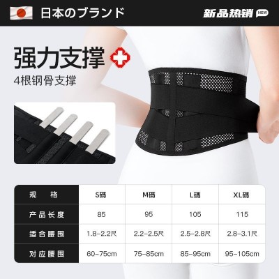日本薄款护腰带腰椎间盘支撑突出劳损男女腰围托腰封夏季保暖图5