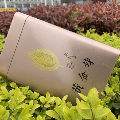 厂家批发黄金芽包装礼盒手提袋金罐铁罐组合茶叶包装图4