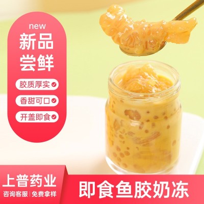 新品椰芒甘露味奶冻即食鱼胶奶冻瓶装工厂鲜炖胶原蛋白牛奶花胶图2