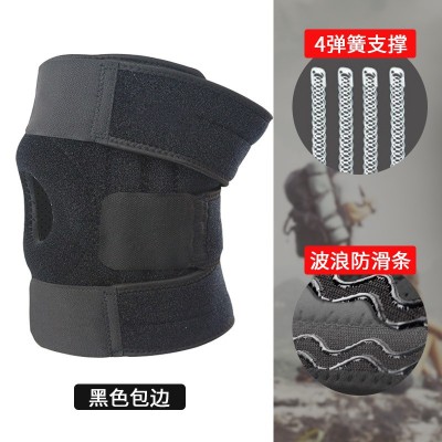 保暖护膝运动护具登山绑带护膝用品硅胶防滑摩托车护膝膝盖护具图5