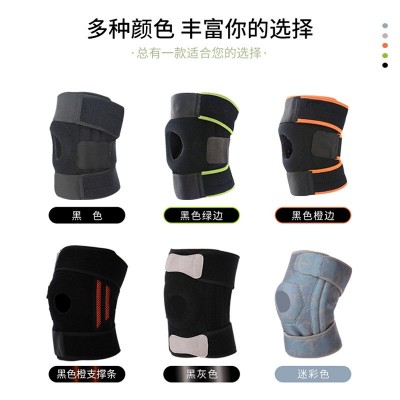 保暖护膝运动护具登山绑带护膝用品硅胶防滑摩托车护膝膝盖护具图3