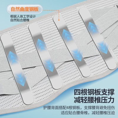 护腰带 健身运动护腰保暖自发热腰围腰托 夏款透气轻薄腰托护腰图3