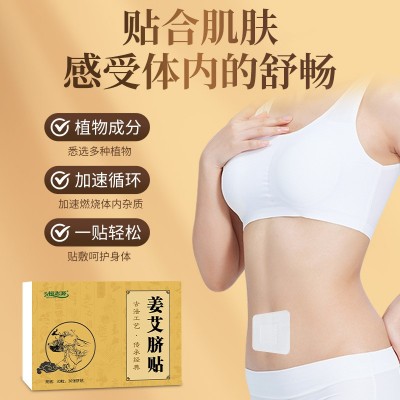 恒志源姜艾脐贴 艾草生姜贴艾灸贴温灸贴肚脐贴腹部贴 艾绒丸批发图2