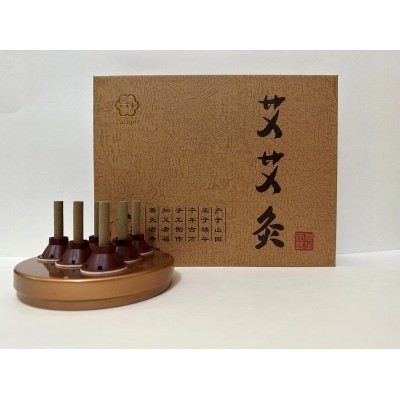 新款艾艾灸贴 家用艾柱贴艾烛贴艾艾粒艾绒艾条温灸盒批发艾灸贴图5
