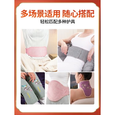 现货批发代发艾绒片艾草包艾绒包盐包电加热热敷腰带艾草片发热包图3