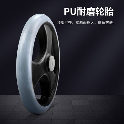 轮椅前轮后轮配件5英寸6英寸8英寸万向轮 轮椅通用轮子小轱辘轮子图3
