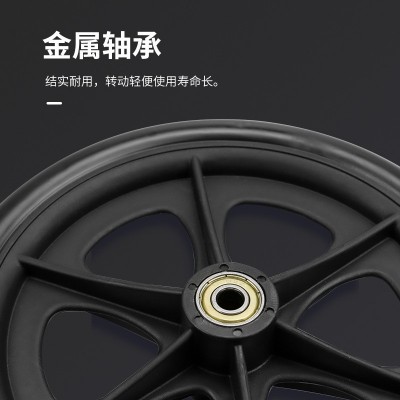 轮椅前轮后轮配件5英寸6英寸8英寸万向轮 轮椅通用轮子小轱辘轮子图1