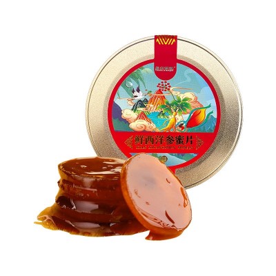 长白山西洋参蜜片50g罐装新鲜切片独立小包蜂蜜泡水即食西洋参片图5