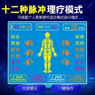 铝箱机中频养生仪穴位针炙电疗按摩器语音脉冲理疗颈椎疏通经络图2