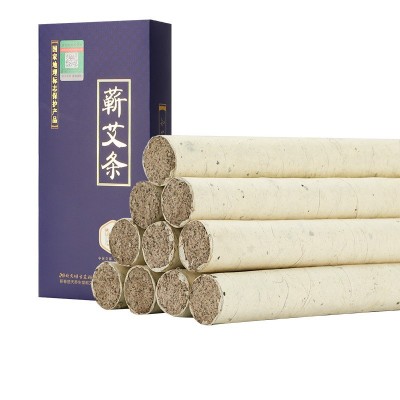 批发蕲艾手工艾条艾柱艾叶条家用熏艾草条手工蕲艾条蕲春纯 艾灸条图4