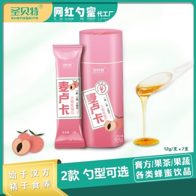 便携小勺装清新麦卢卡水蜜桃蜂蜜蜜饮12克小包装厂家批发图5