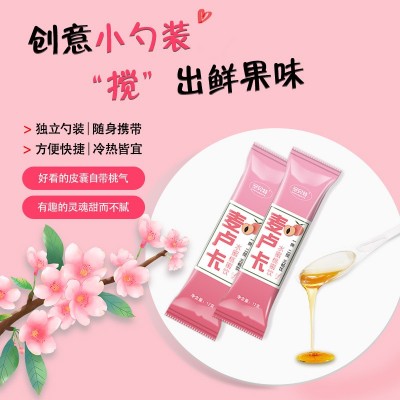 便携小勺装清新麦卢卡水蜜桃蜂蜜蜜饮12克小包装厂家批发图2