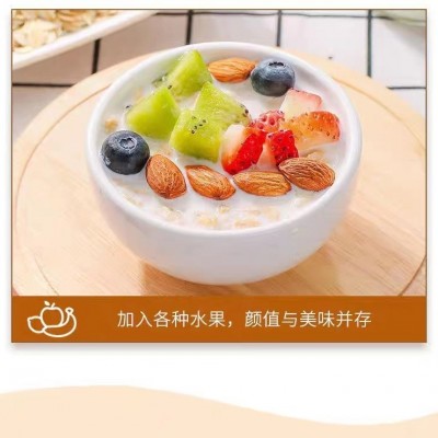 西牛燕麦片袋装谷物原味早餐即食冲饮纯燕麦片桶装饱腹代餐食品图3