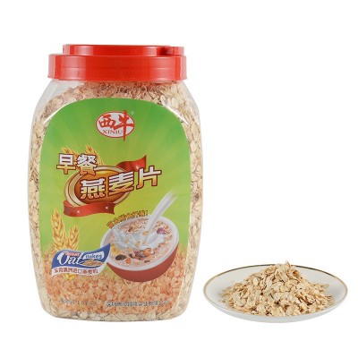 西牛早餐燕麦片1000G罐装即食麦片免煮冲泡代餐澳洲燕麦片批发图5